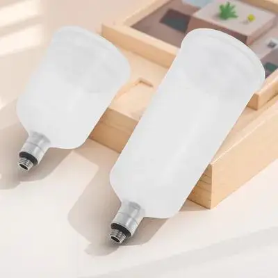 Kit de copo de pintura para aerógrafo desmontável, 2 peças, garrafa de armazenamento recarregável para aplicação de maquiagem de unhas de carro, pigmento de aerógrafo