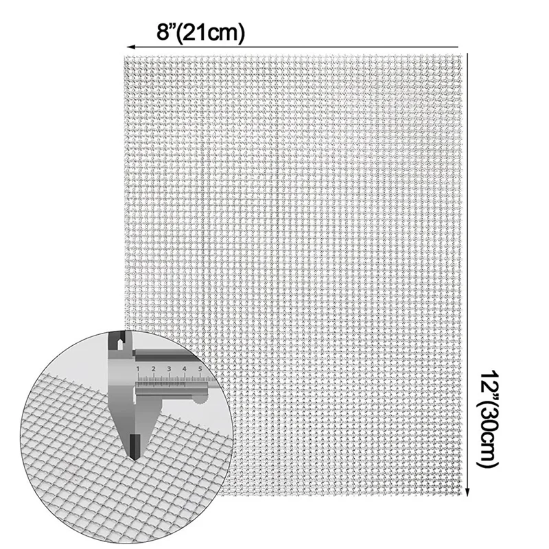 RR-4Pc 21 سنتيمتر x 30 سنتيمتر شبكة معدنية قوية شبكة معدنية قوية صفائح DIY بها بنفسك مشاريع 304 الفولاذ المقاوم للصدأ لا الصدأ شبكة الشاشة
