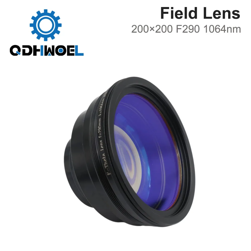 F‑theta Fused Silica Scan Lens 12CA 12‑Spot 200×200 F290 M85×1 1064nm Quartz Field Lens For Fiber Laser Galvo Marking
