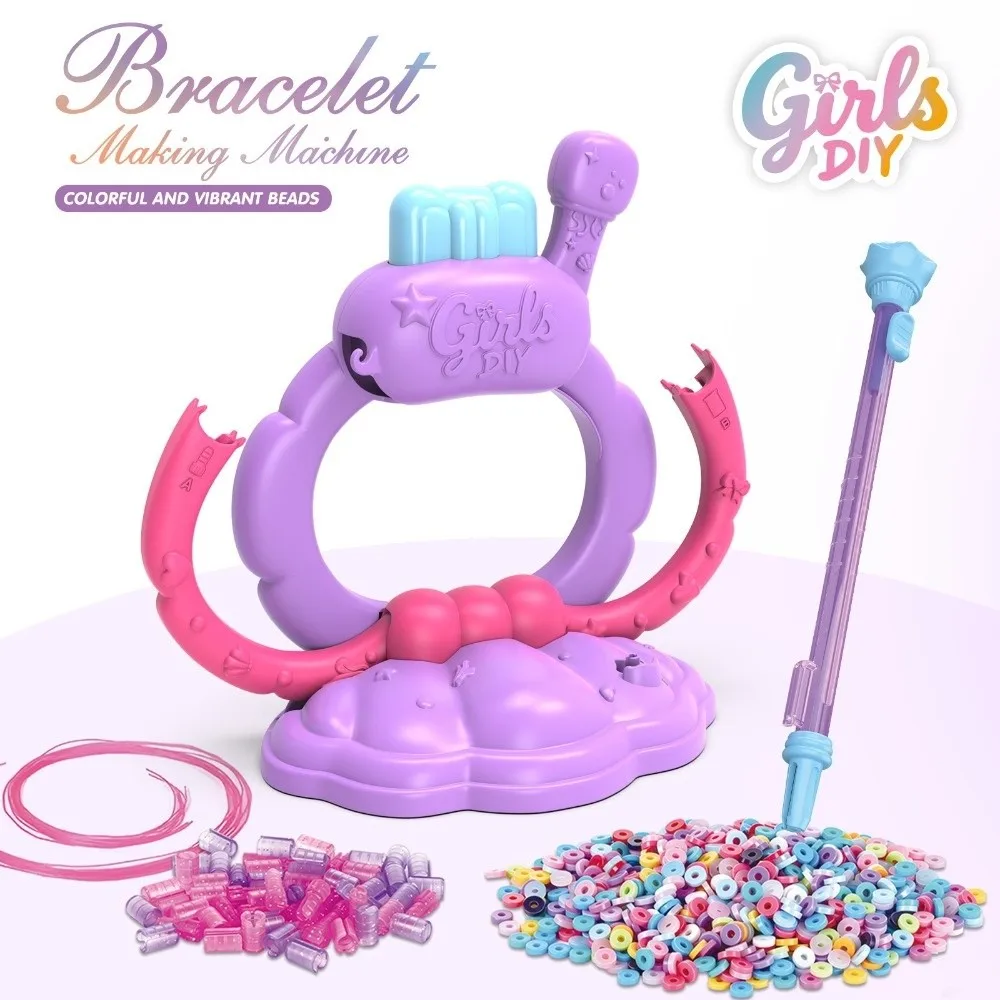 1Set Handmade Bracelet Making Kit DIY Colorful Beads Bracelets String Maker Kit Easy To Use Convenient