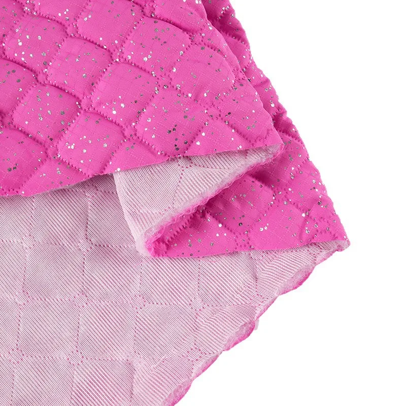 1meter Multi Colors Polyester Quilted Fabric Embroidery Sequined Embroidery Fabric for DIY Sewing Clothing Handbags Material - view 5