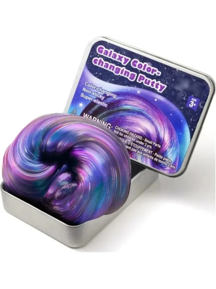 Galaxy Farbwechsel-Knete Therapie-Knete Fidget-Spielzeug für Erwachsene Quetschbare Sensorische Spielzeuge Angst- und Stressabbau-Geschenke für Erwachsene