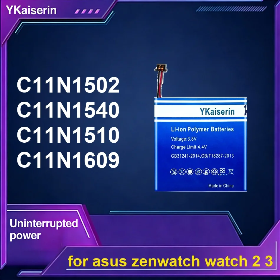 

Батарея для часов длительного действия C11N1609 C11N1502 C11N1510 500-550 мАч для Asus Zenwatch Watch 2 3