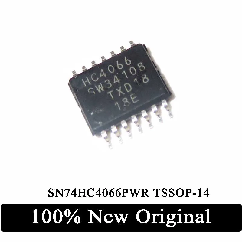 10Pcs 100% New Original SN74HC4066PWR SN74HC4066 Imprint HC4066 SMD TSSOP-14 chip IC In Stock