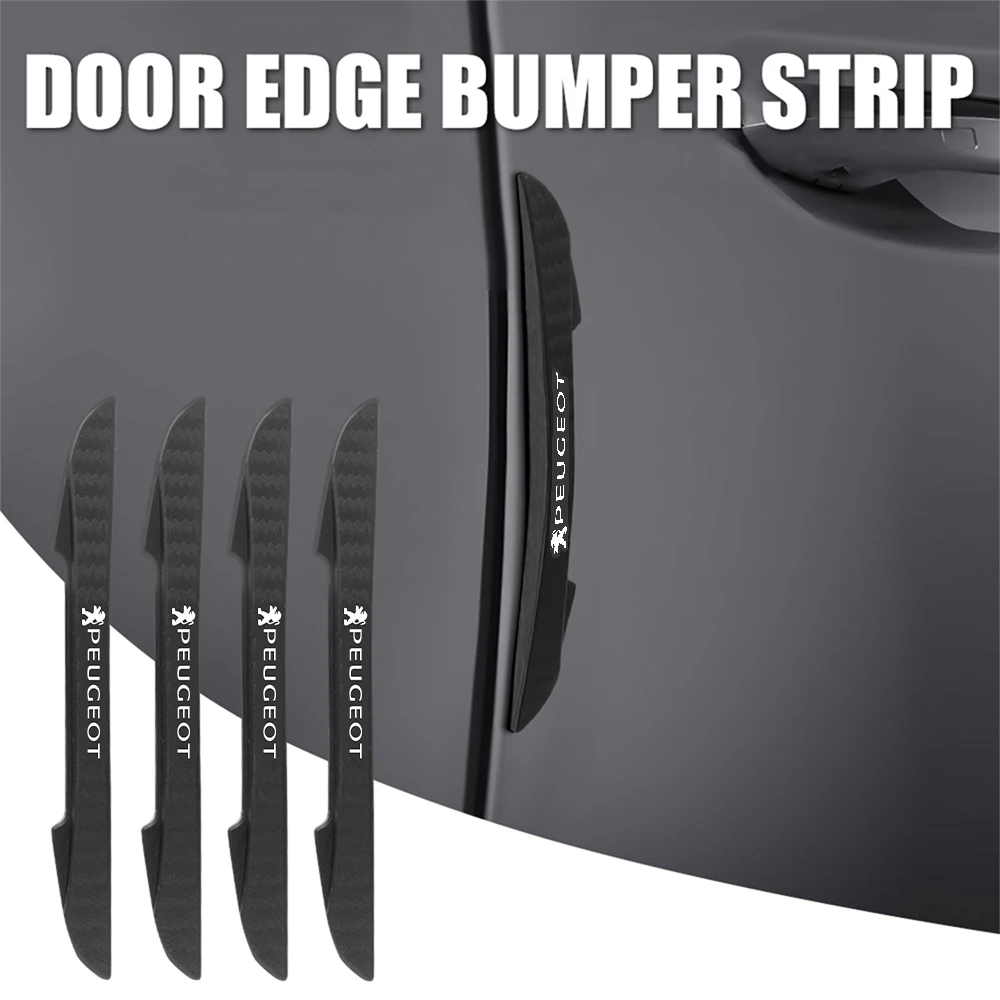 4PCS Car Anti-Collision Door Protector Side Edge Protection Sticker For Peugeot 206 3008 308 307 106 407 208 207 107 2008 508