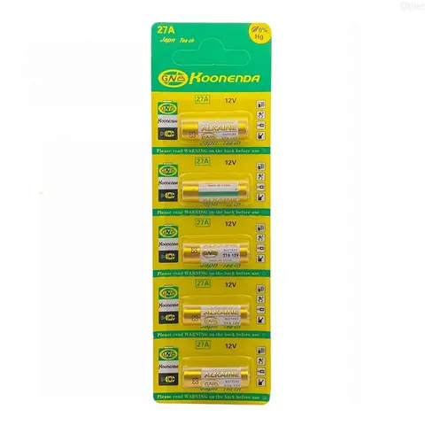 초인종 리모컨 손전등용 슈퍼 알카라인 배터리, 12V 27A MN27 L828 A27, LG27A MS27 GP27A V27GA ALK27A, 로트당 5 개
