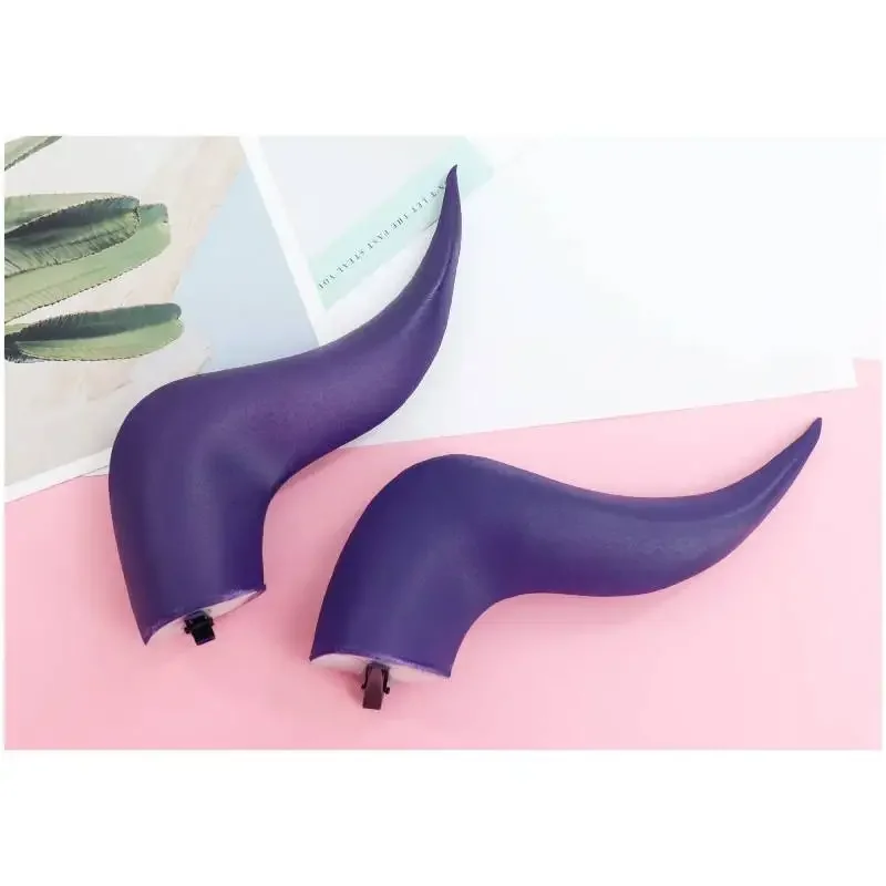 Horquilla de cuerno de Anime Mount Lady, pinza para el pelo de Ángel, diadema con orejas de cuernos de diablo, accesorios de Cosplay para fiesta de Halloween de Anime