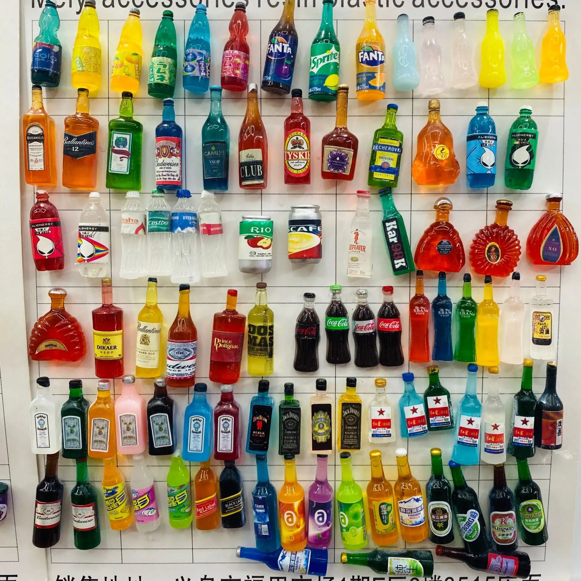 Niedliches Miniatur-Puppenhaus, Supermarkt, Lebensmittel, Snacks, Mini-Kuchen, Wein, Getränk für Puppenküchenzubehör – Detail 15