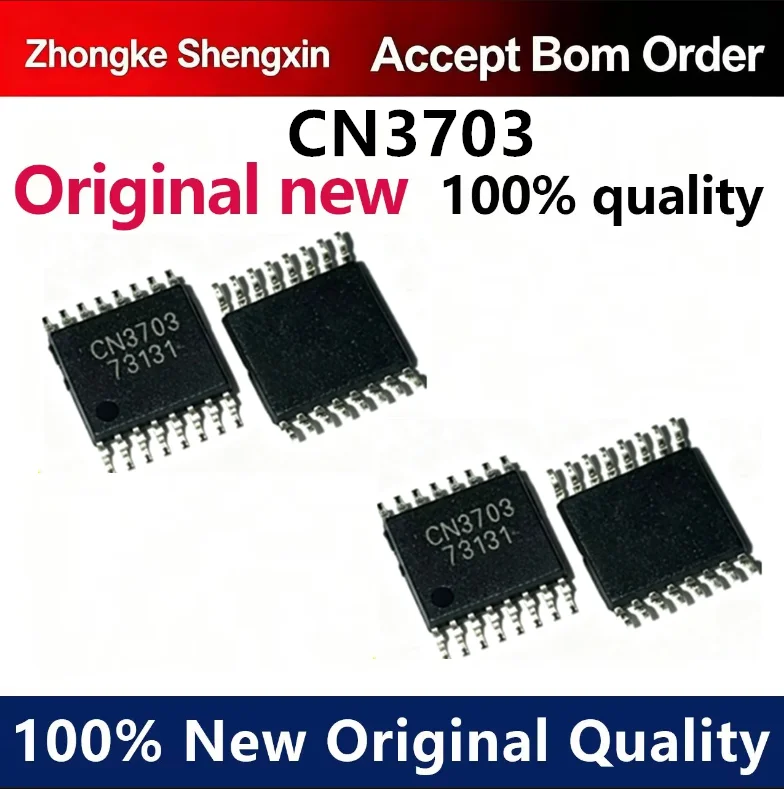 （5pcs-100pcs）Original genuine CN3703 TSSOP-16 current 5A three section switch type lithium battery charging chip