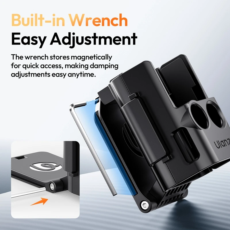 Ulanzi PK15 Pocket 3 Magnetyczny Uchwyt Rozszerzający do DJI OSMO Pocket 3 Cold Shoe 180 °   Regulowane mocowanie lampy wideo — zdjęcie produktu 5