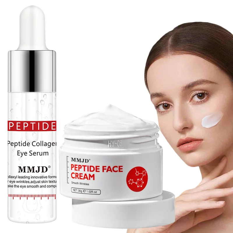 Peptide crema viso idratante e combinazione di essenza per gli occhi peptidica set idratante profondo antirughe anti invecchiamento cura della pelle