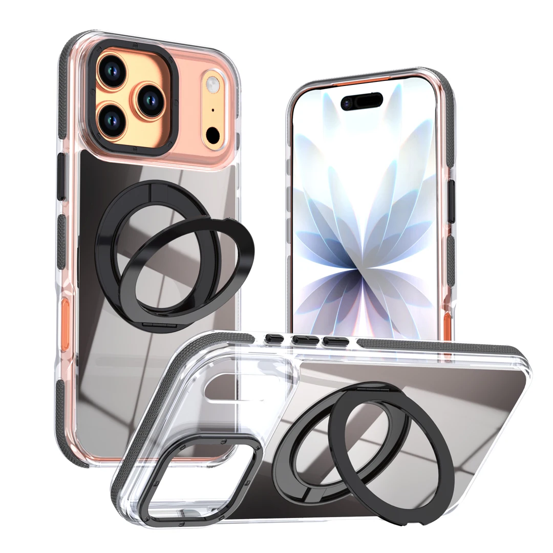 

360°Rotating Bracket Anti-Drop Anti-Slip Case For iPhone 12 13 14 15 16 17 Pro Max Plus Kickstand Magnetic Wireless Charge Cover
