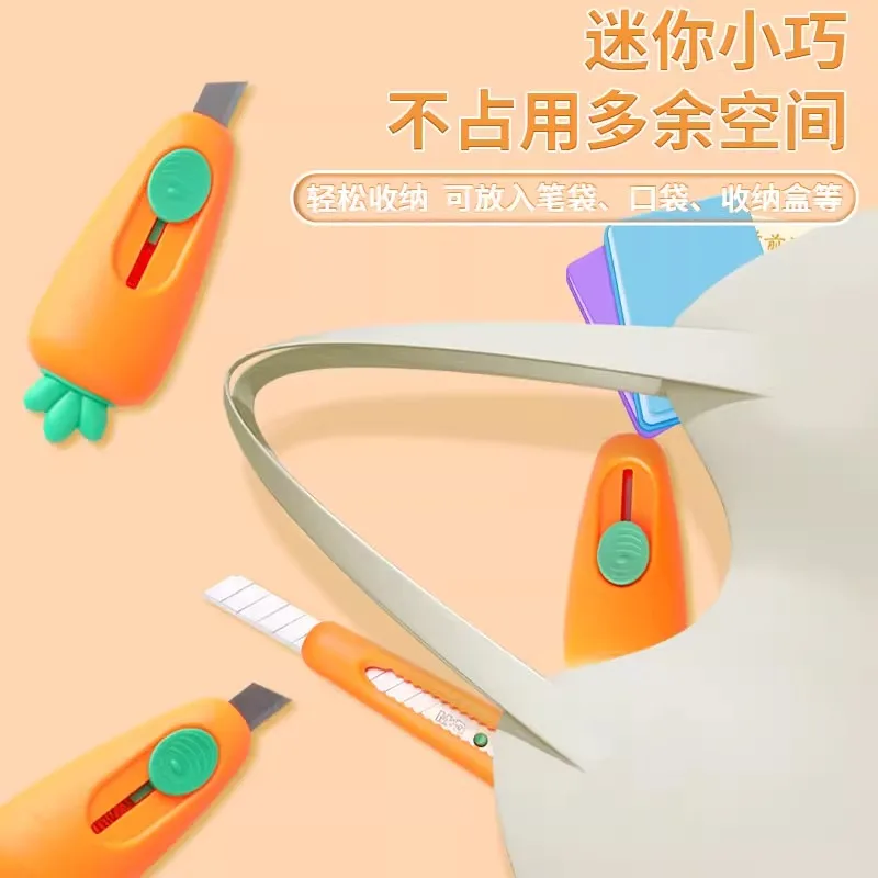 M&G 1 stks draagbare mini-papiersnijder kwaliteit kunstwerk mes automatische rebound box opener pocket cutter voor kantoor schoolbenodigdheden