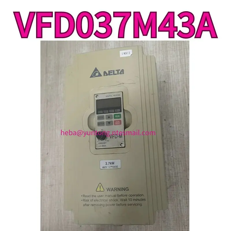 

Used frequency converter VFD037M43A 3.7KW