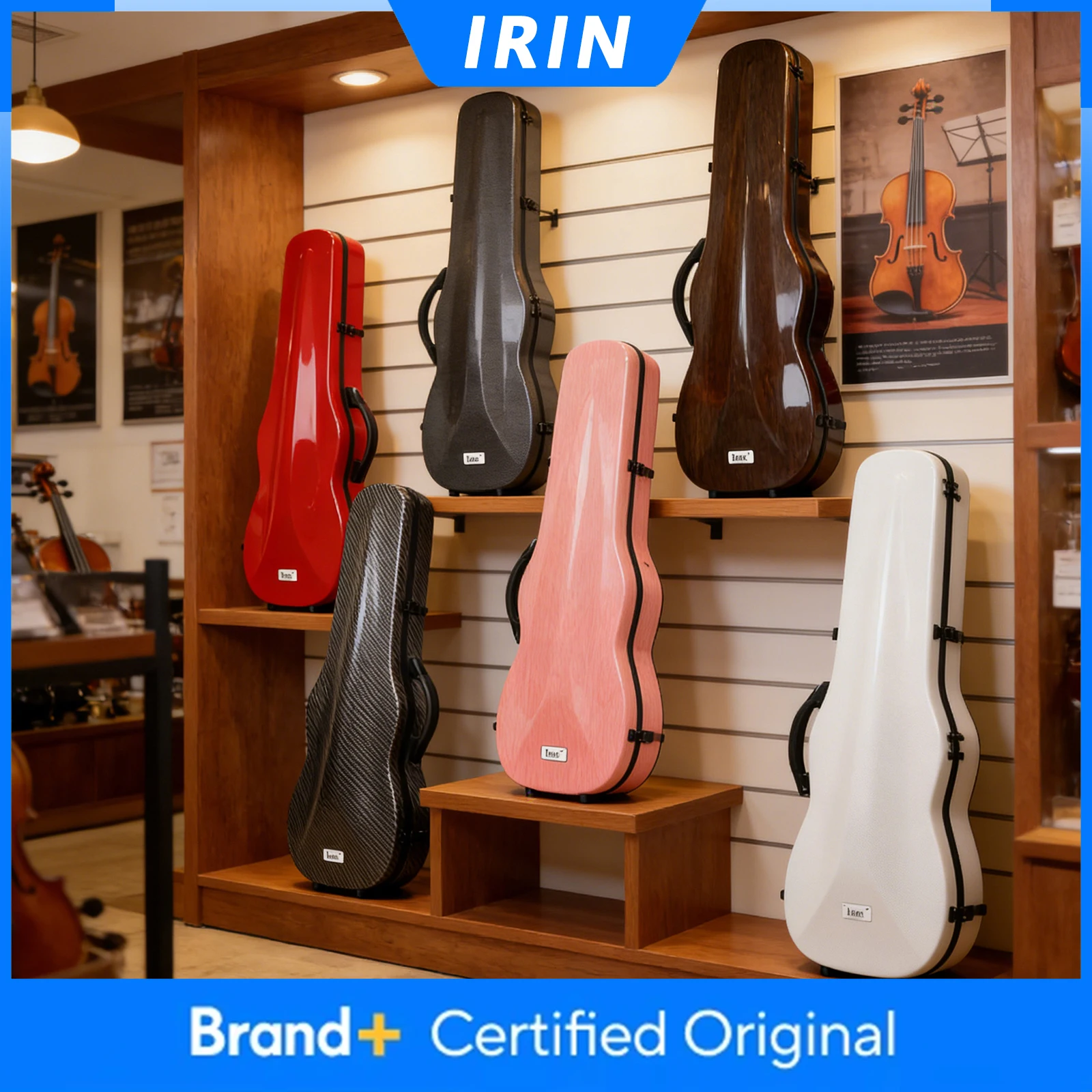 IRIN VB-10 4/4 Violin Case Super-Light Carbon Fiber Fiddle B