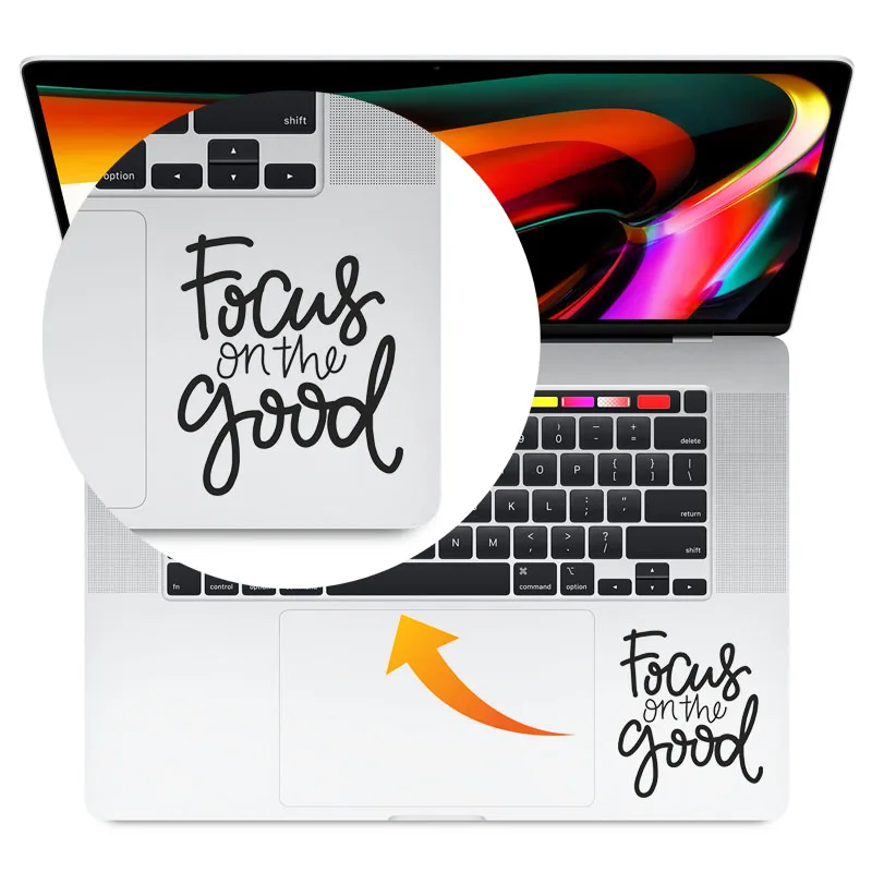 Life Inspiring Vinyl Art Quote Decal Laptop Sticker for Macbook Air Retina Pro 14 Mac Skin 13 Notebook Removable Trackpad Decor