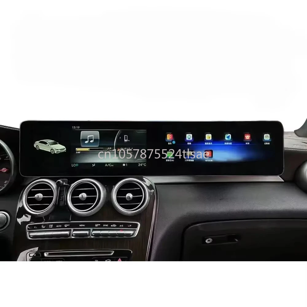 

12.3-Inch dual-screen Auto Parts Radio Multimedia Player for Mercedes-Benz C-Class W205 GLC X256 NTG 5.0 5.1 NTG5.5 NTG6.0