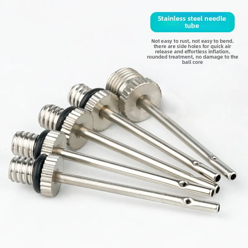 A Set of Bicycle Beautiful Mouth French Mouth Threaded Air Nozzle Inflatable Valve Conversion Head Ball Inflatable Needle view 2