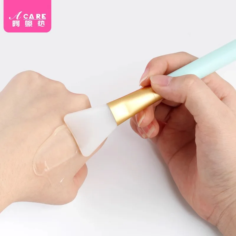 マスクブラシ B1-ソフトシリコンヘッド撹拌スティック塗布フェイスビューティーサロンポータブルスクレーパースパチュラフラット