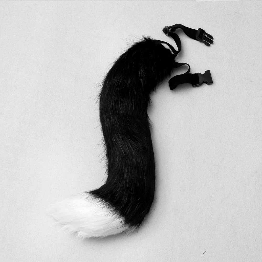 Set di orecchie di volpe con coda di volpe per festa di Halloween più guanti a zampa carini Cosplay Animazione Mostra Personaggio Puntelli di peluche fatti a mano