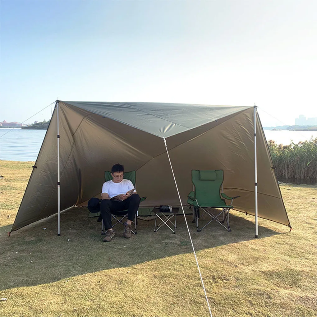 Sunshade Canopy Garden Awning Portable Travel Beach Shelter Green