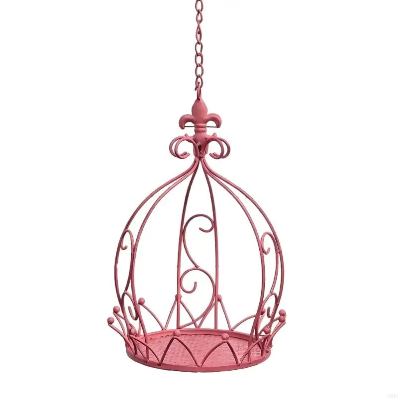 Metal Hanging Planter Basket Iron Hanging Basket for Plant Outdoor Indoor Balcony Flowerpot With Chain For Garden JOMD