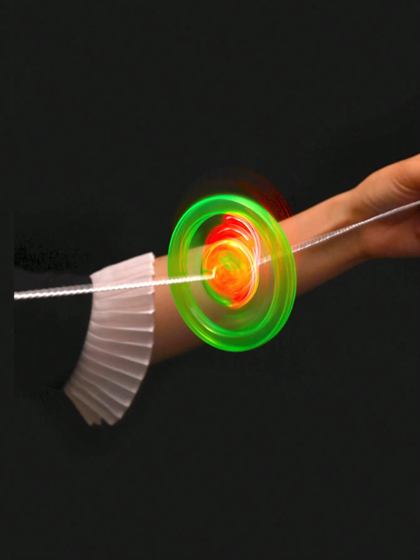 10 قطعة جديد مضيئة اليد سحب مضيئة وامض حبل دولاب الموازنة لعبة مصباح ليد لعبة الجدة الأطفال دولاب الموازنة فلاش الدوران دمى هدايا #2