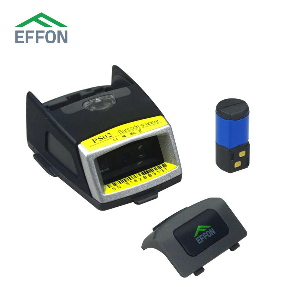 Draadloze Handschoen Barcode Scanner Barcode Reader 1d 2D Qr Wearable Bar Code Scanner