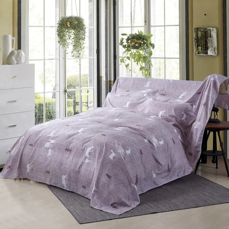 1pcs Sofa Bed Fully Covered with Anti Dust Protective Cover Length 1-7m Multi Functional Furniture Isolation Cloth Easy To Store