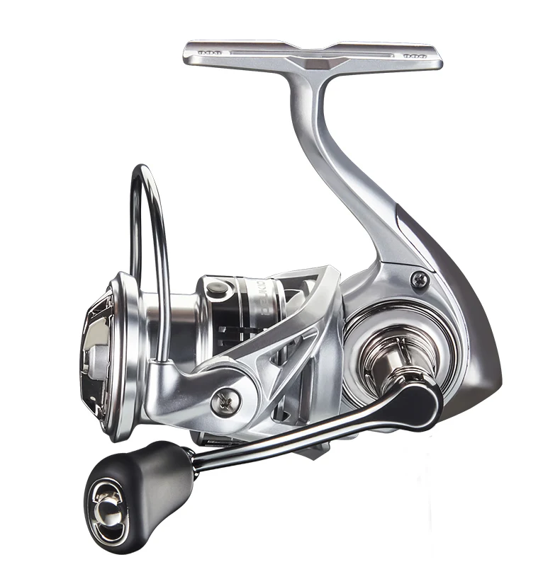 DEUKIO Spinnrolle 8KG Max. Bremskraft 5.2:1 Ultraleichte Metallspule 4+1BB Salzwasser Süßwasser Köder-Angelrolle – Detail 15
