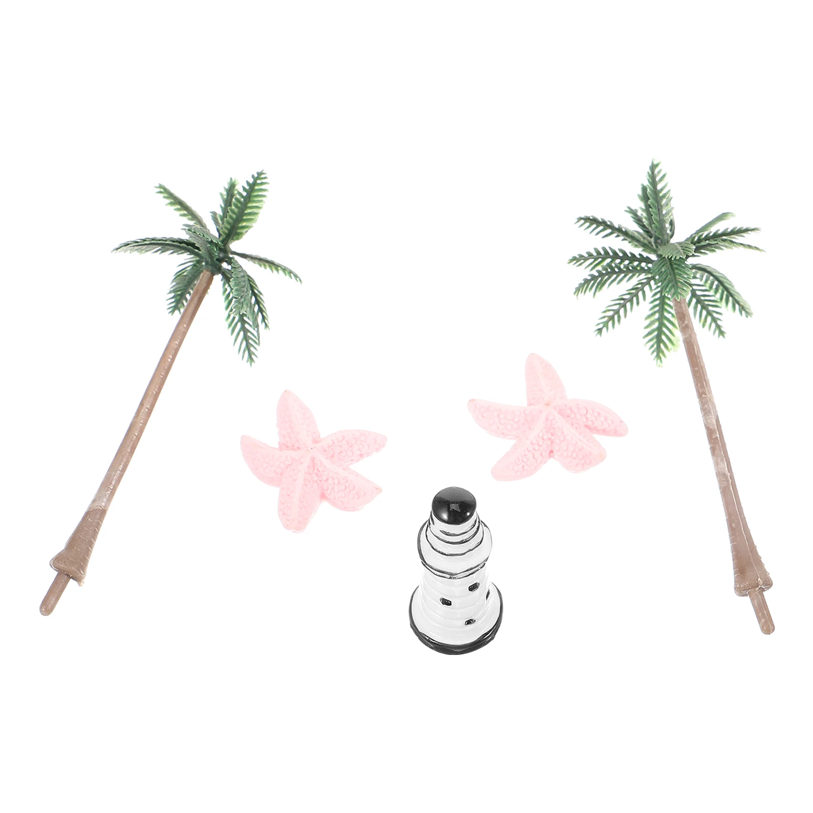 

Moss Micro Landscape Potted Plants Outdoor Ornaments Miniature Lighthouse Figurines Beach Plastic Child Style Decor Decoration