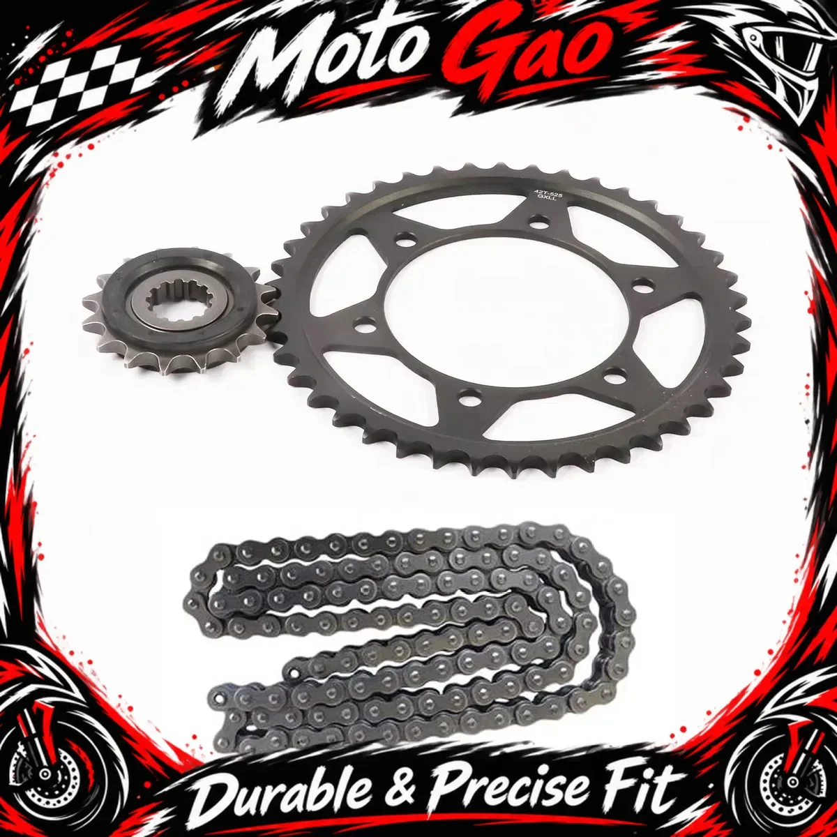 【Precise Fit】For ZONTES 703R/703RR large and small freewheels, sprockets, chain seals, chain set, 525 sprockets