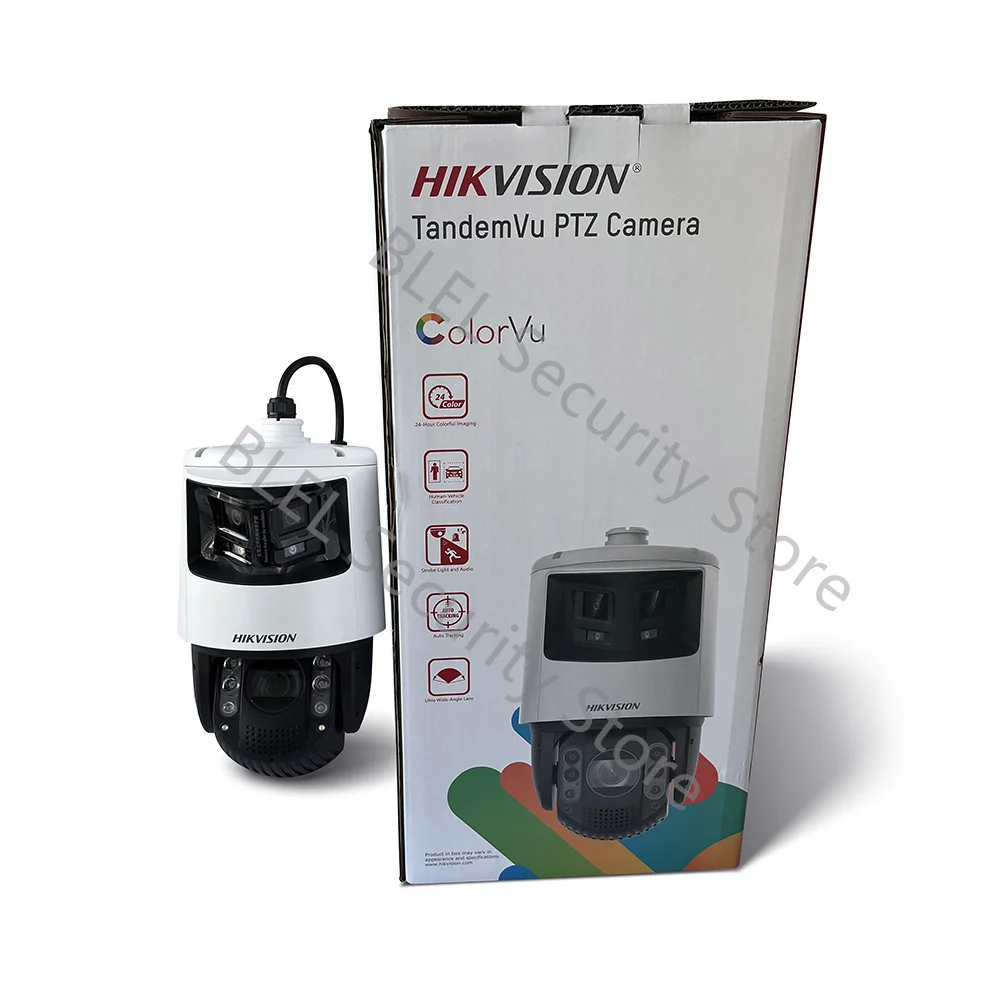 Original Hikvision DS-2SE7C432MWG-EB/26(F0) TandemVu 6+4 MP 32X ColorVu & IR Acusense Panoramic Network Speed Dome CCTV System
