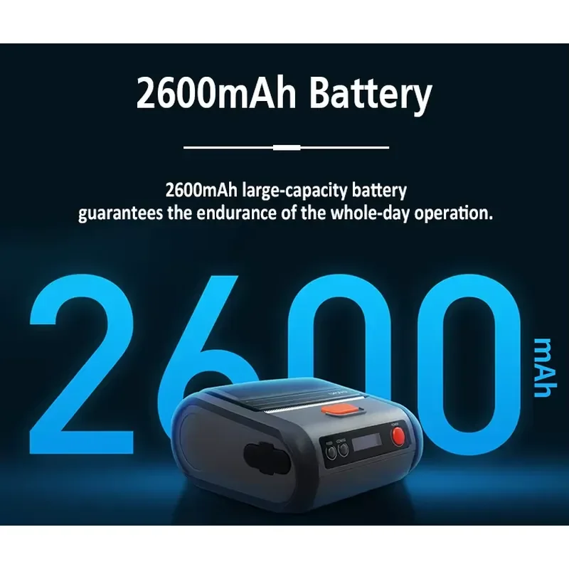 for UROVO K419 Thermal Barcode Printer 56mm Adjustable Width for Retail Restaurant Use CE Mobile Compatible in Stock