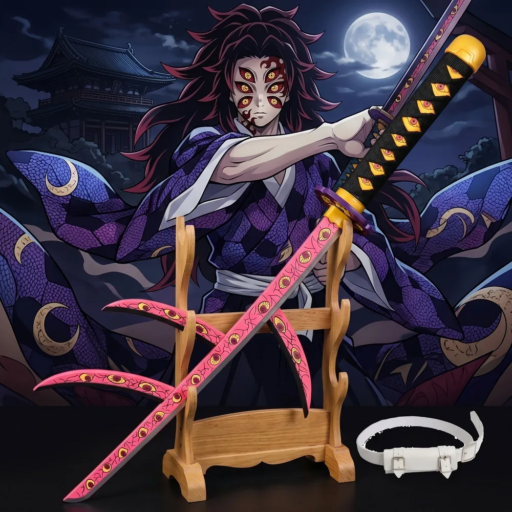 Demon Slayer 104cm 40in Eyes Pattern Plastic Katana Sword Sabre Blade Collection Safe Unsharpened Cosplay Display Photo Prop