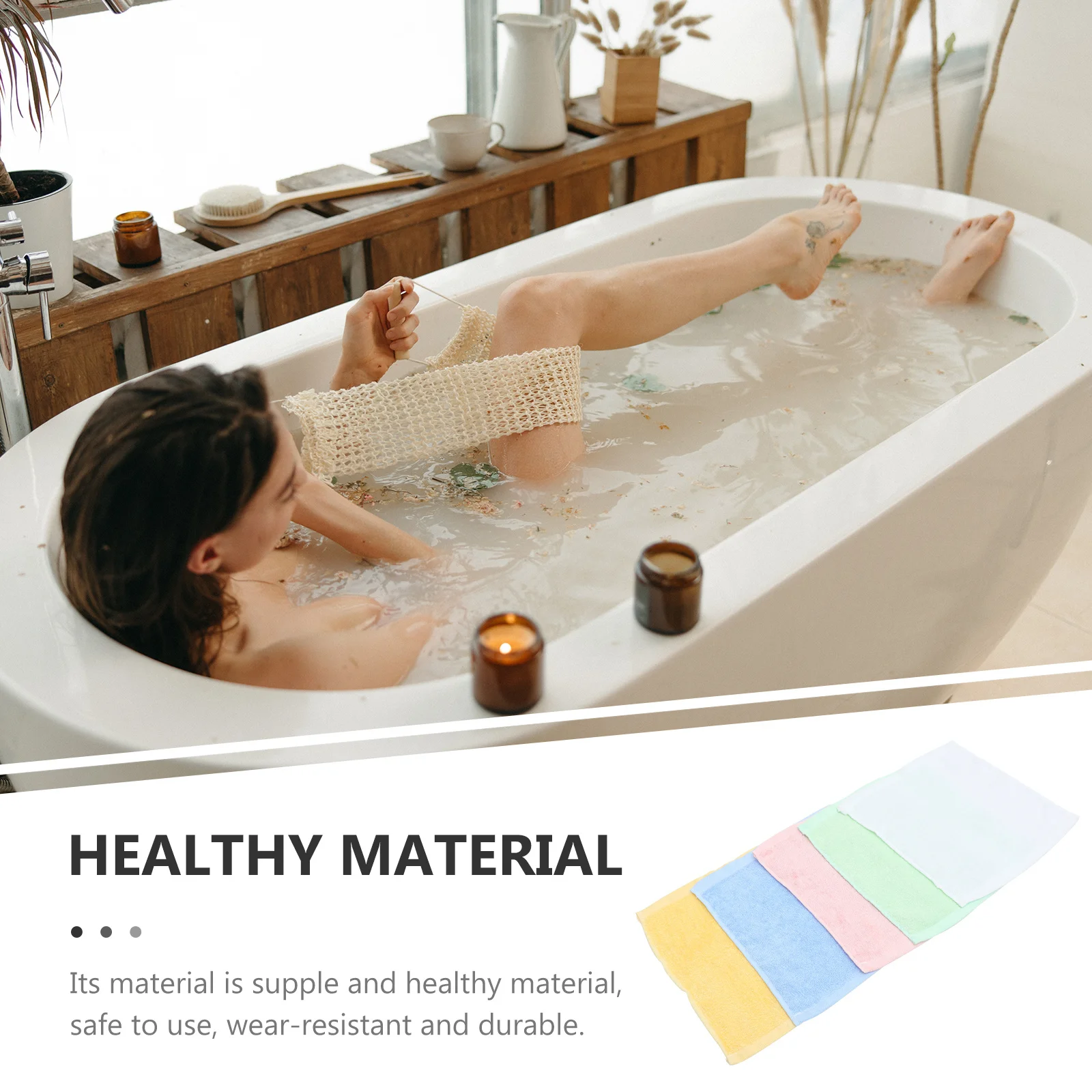 

10pcs Bamboo Fiber Drool Towels Thickened Super Absorbent Quick Dry Soft For Baby Kids Bath Travel Household Multipurpose Hand