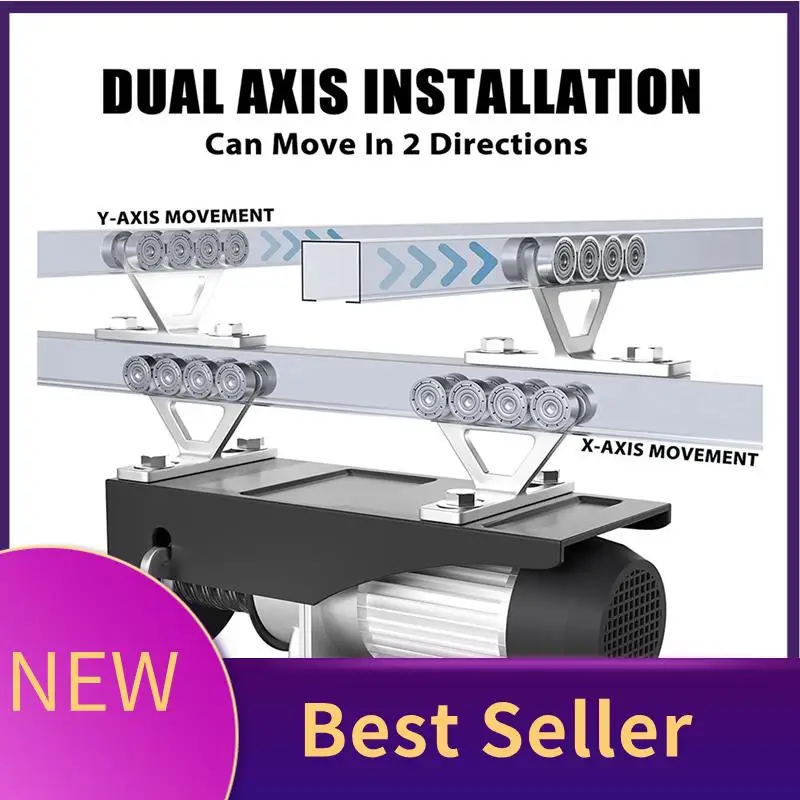 

ABLU-2Pcs Hoist Trolley For PA200-1000 Electric Hoist, 8 Wheels Trolley Assembly For Unistrut 1-5/8Inch Strut Channels