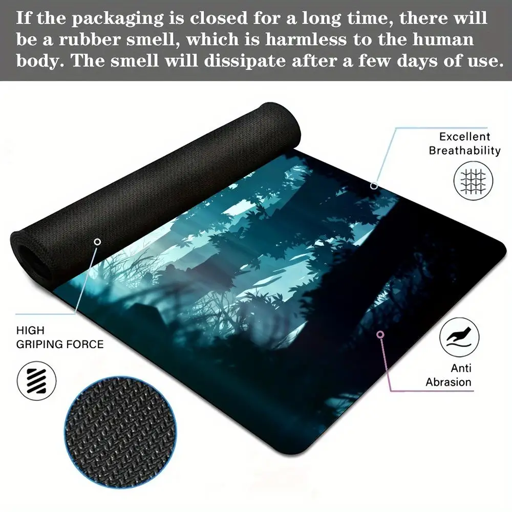 Digitale kunstillustratie Muismat Bureaumat gamingmatten Antislip rubberen basis gamer pc-accessoires Toetsenbord gaming-muismatten