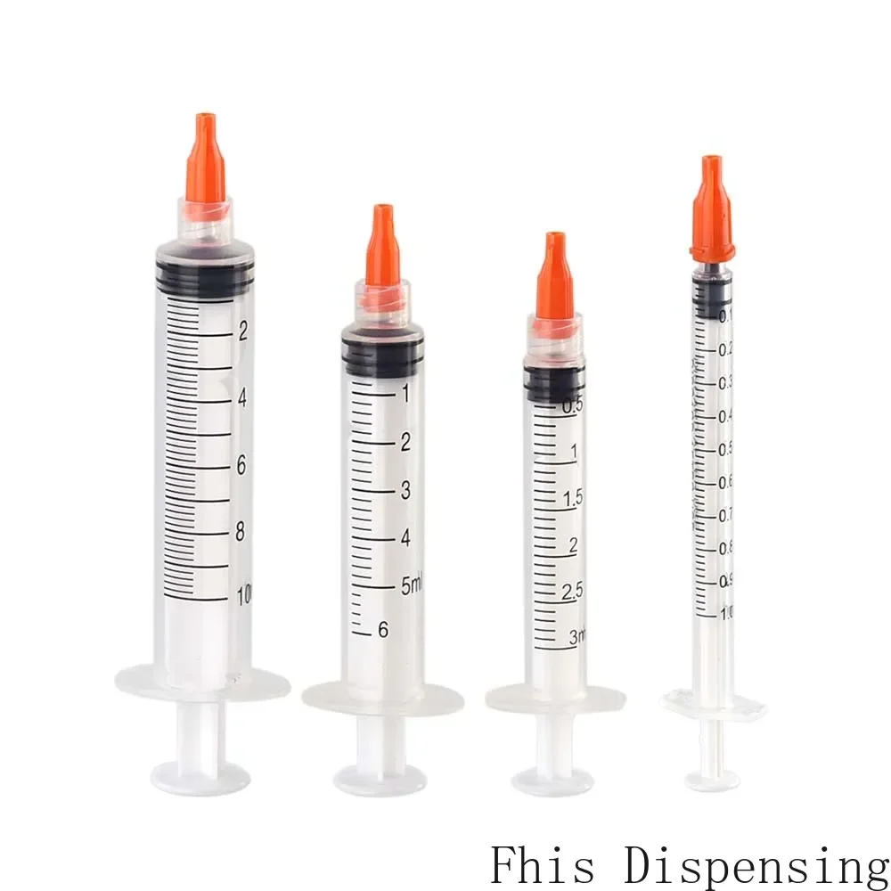 

Mixed Size 1ml 3ml 5ml 10ml Syringe and Cap USE for Pack of 12