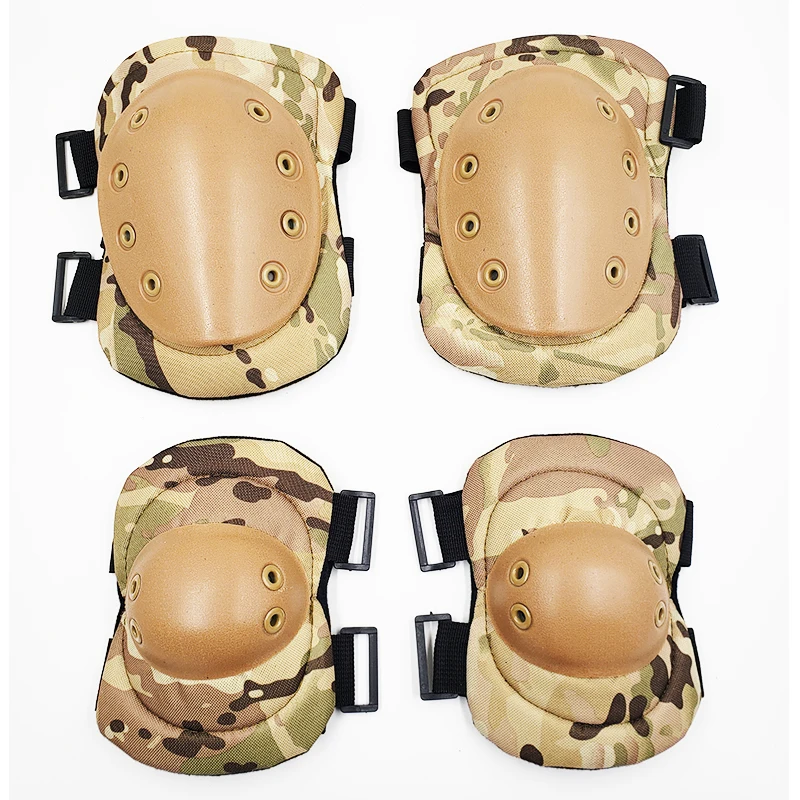 Adult Camo Tactical KneePad Elbow Pads CS Military Cycling Protector Army Airsoft Outdoor Sports Protective Kneepad Safety Gear