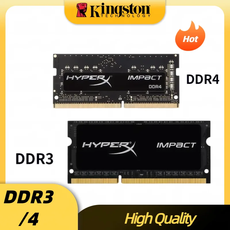 Kingston DDR4 Laptop DDR3 Memoria DDR3L RAM 16GB 8GB 4GB Notebook Memory 1333 1600 1866 2133 2400 2666 3200 MHz 1.2V 1.5V 1.35V