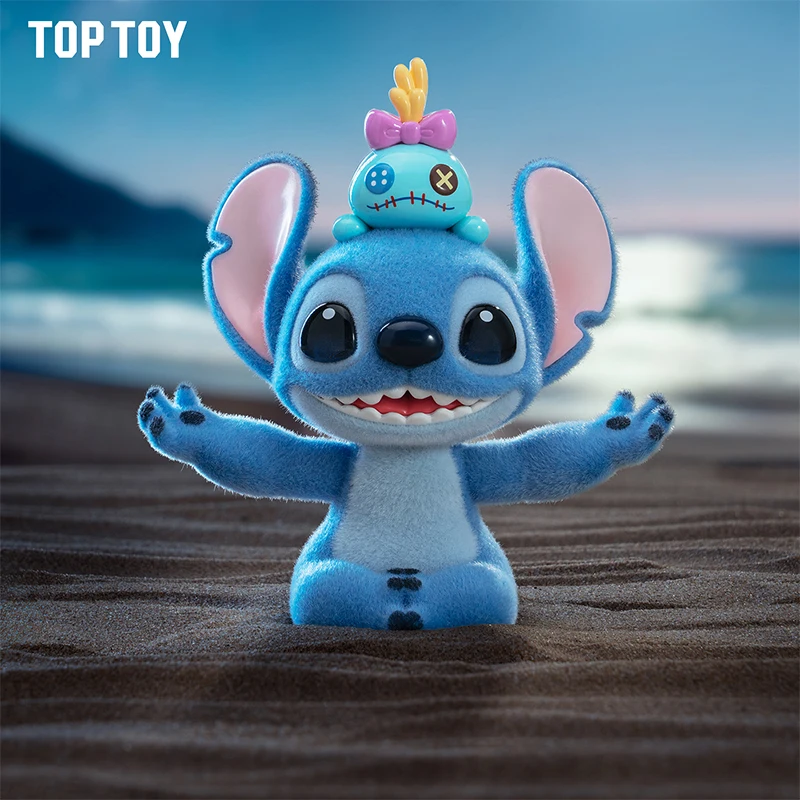 TOPTOY Offizielle Disney Stitch Fitness Yoga Serie Figur Blind Box PVC Beflockung Sammlerstücke Kawaii Desktop Dekoration Für Mädchen