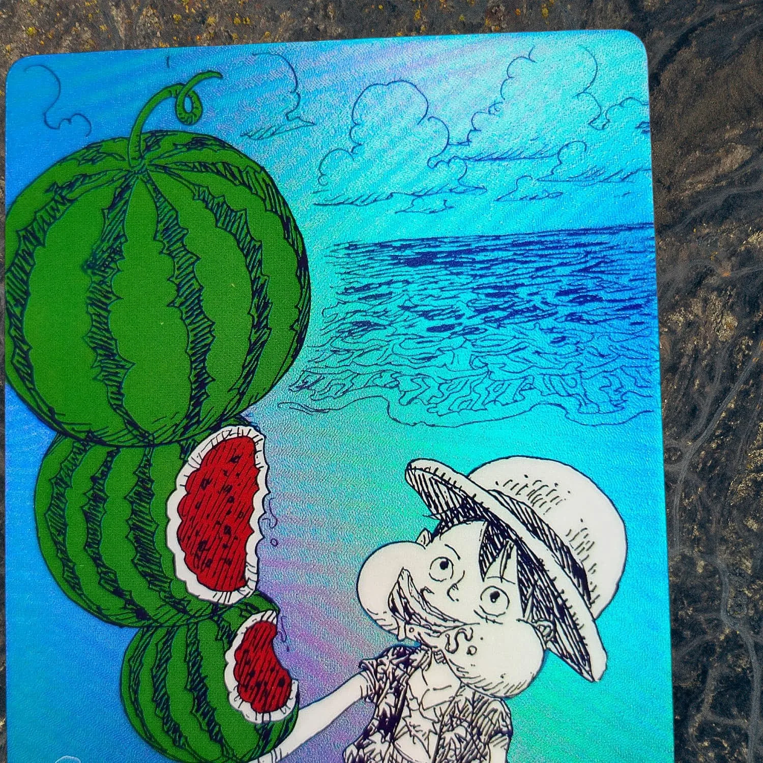 One Piece Monkey.D.Luffy DIY Folien-Textur-Karten Sammlerwertige Premium Anime-Sammelkarten – Detail 6