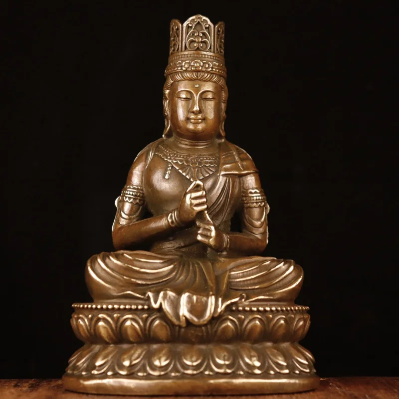 Antique Character Buddha Statue Mahāvairocana Home Decorative Creative Gifts & Crafts Copper Ornaments Wholesale