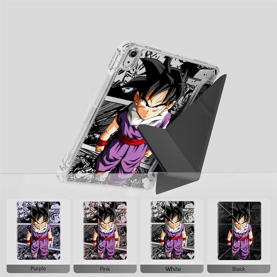 

Dragon Balls Saiyan Gohan Y-Fold Holder Cover Tablet Case For iPad Pro 2025 Air 4 5 M3 M2 1 2 M4 11inch Pro 11th 10th 9th 8th