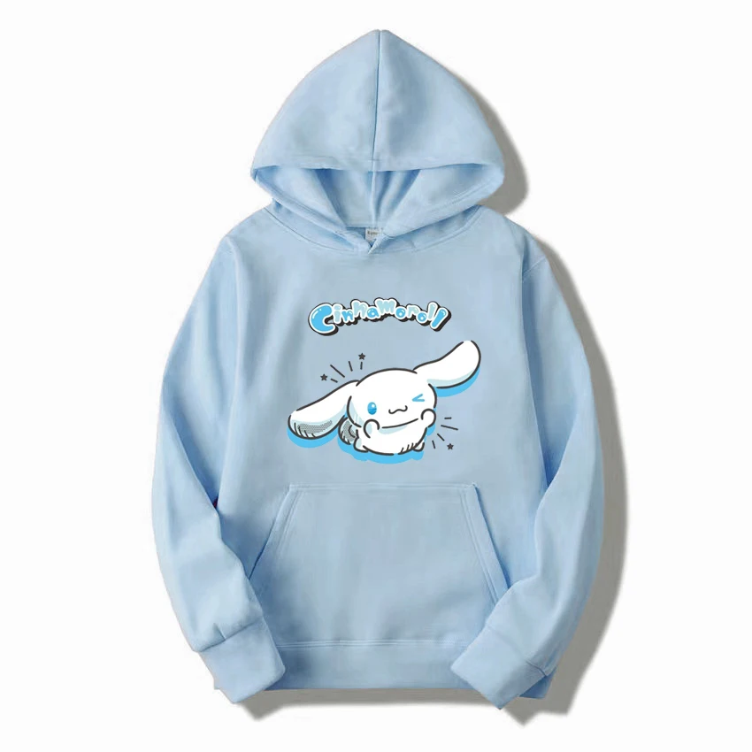 Cinnamoroll Cartoon Anime Men Pullover Tops 2025 Fashion Women Hoodie Casual Spring Autumn Couple Sweatshirt Clothes