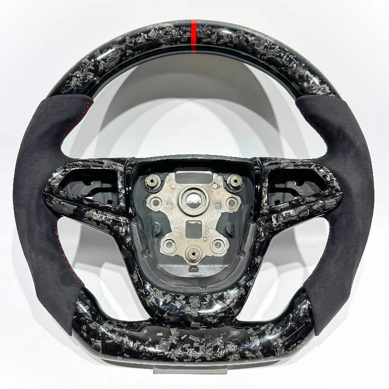 Suitable for Holden VF Hot-Selling Carbon Fiber Steering Wheel Real Forged Carbon Fiber Red Stitching Red Line Customizable