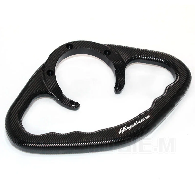 For LOGO GSX1300R HAYABUSA GSXR1300 2008-2013 Motorcycle CNC Passenger Handgrips Hand Grip Tank Grab Bar Handles Armrest