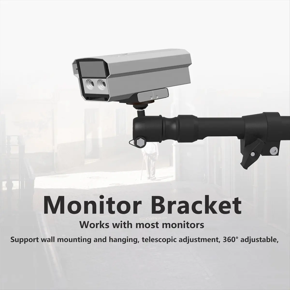 【ELEVATE LIFE】360°Adjustable Projector Hanger Mount Bracket Projector Metal Wall Mount 1/4 Hanger Mounting Projector Mount Brack