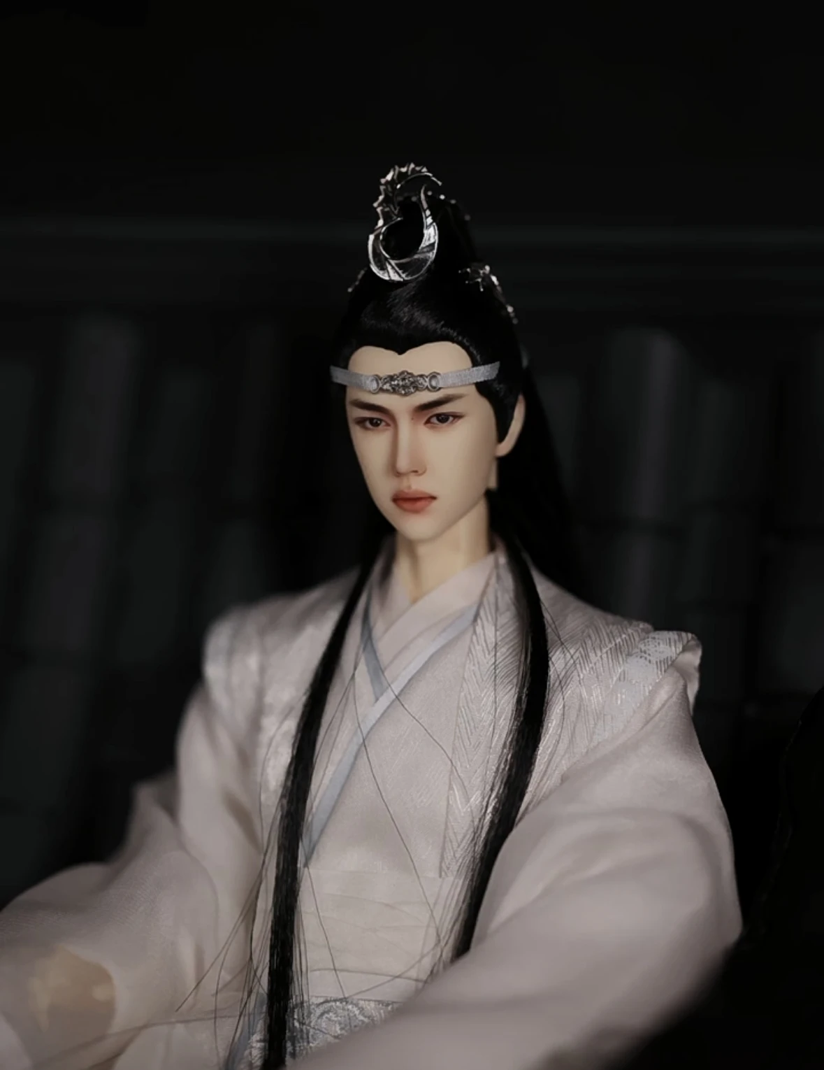 1/6 Figure BJD Doll Wang Yibo The Untamed Realistic Top Quality MDZS Lan Wangji White Lan Zhan Head Body 30cm Tall Limited Art